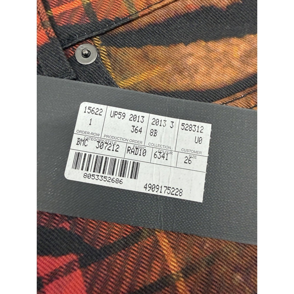 Alexander McQueen Size 26 Skinny Jeans Pants High Rise Tiger Check Tartan MCQ - Picture 5 of 16